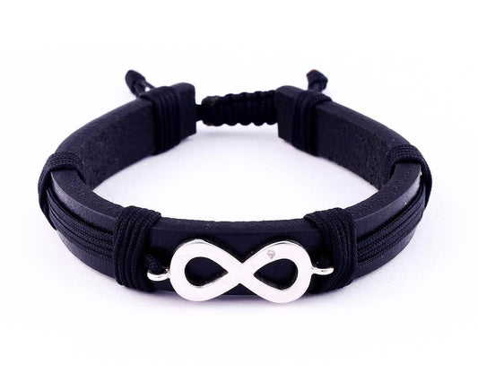 Infinity Leather Bracelet - Jewelslane
