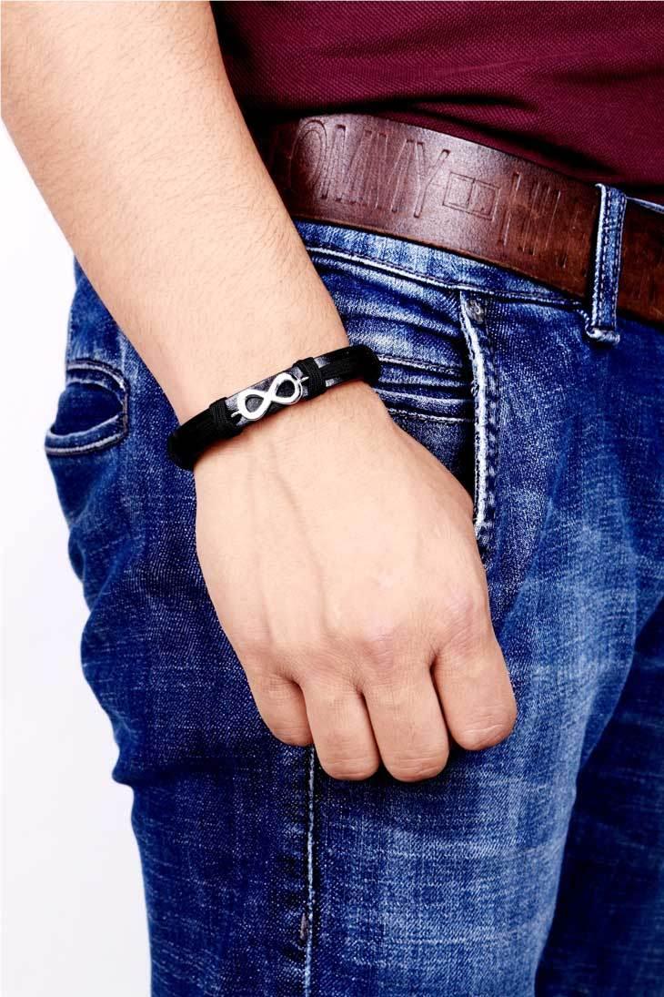 Infinity Leather Bracelet - Jewelslane