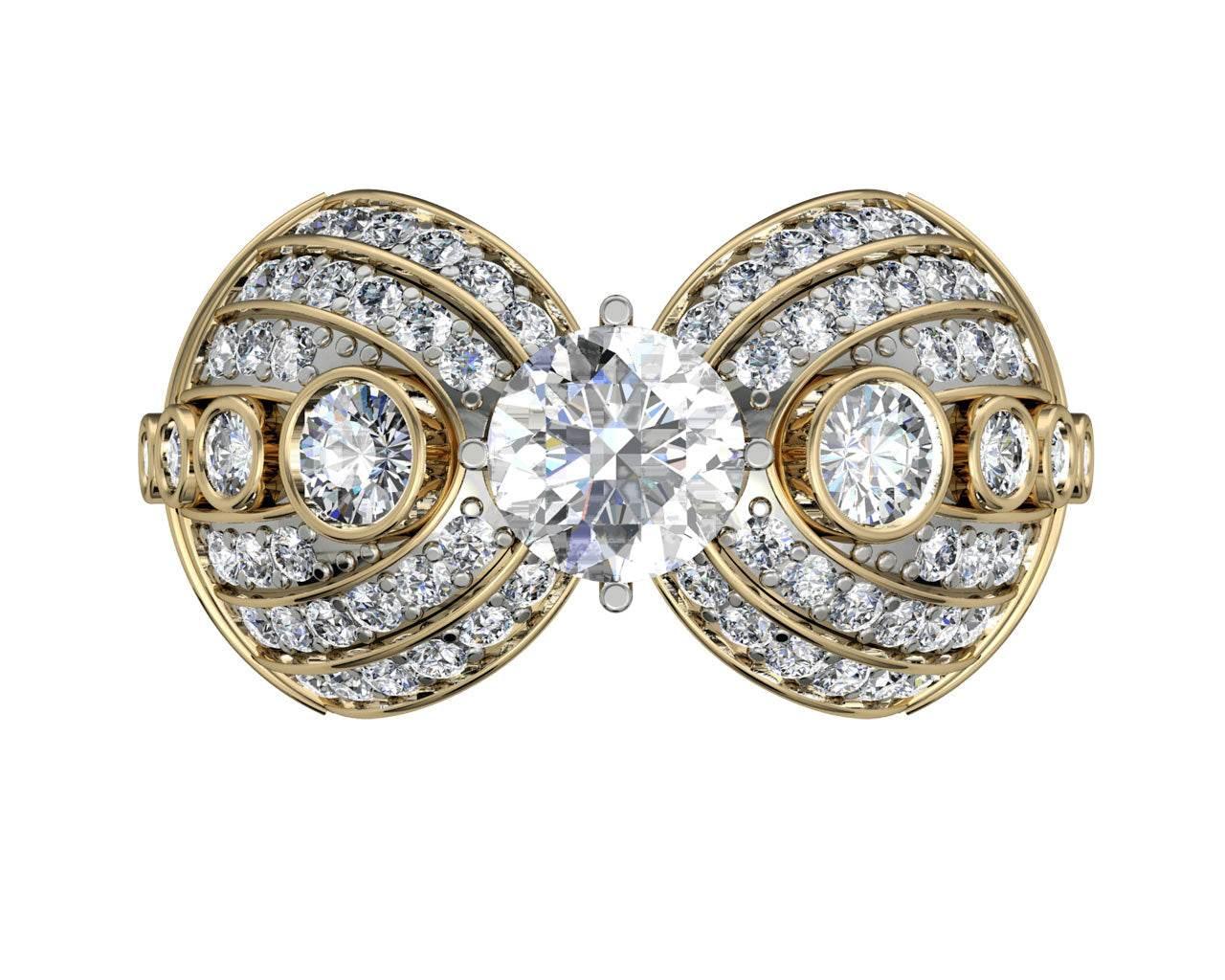 Isabella Solitaire Diamond Engagement Ring - Jewelslane