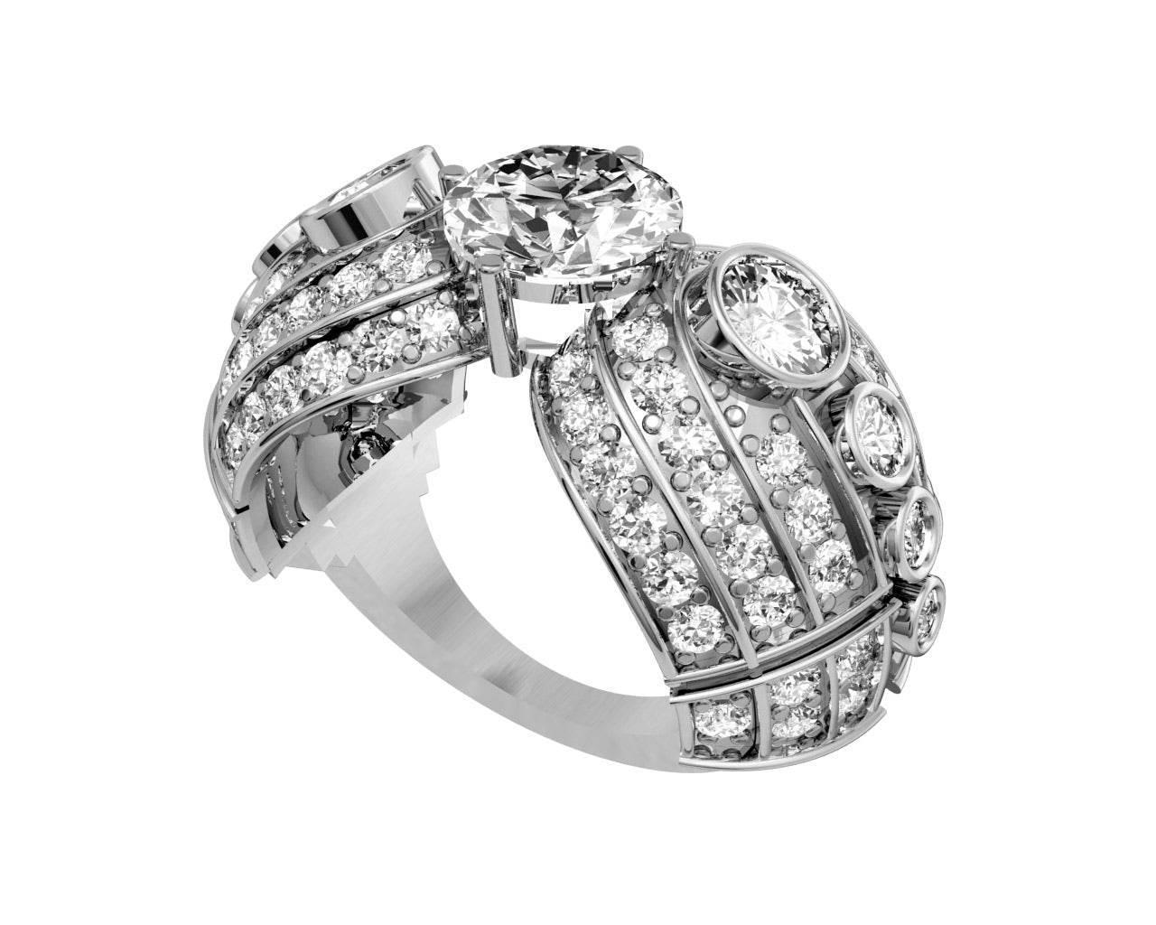 Isabella Solitaire Diamond Engagement Ring - Jewelslane