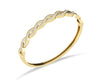 Isha Gold Diamond Bangle - Jewelslane