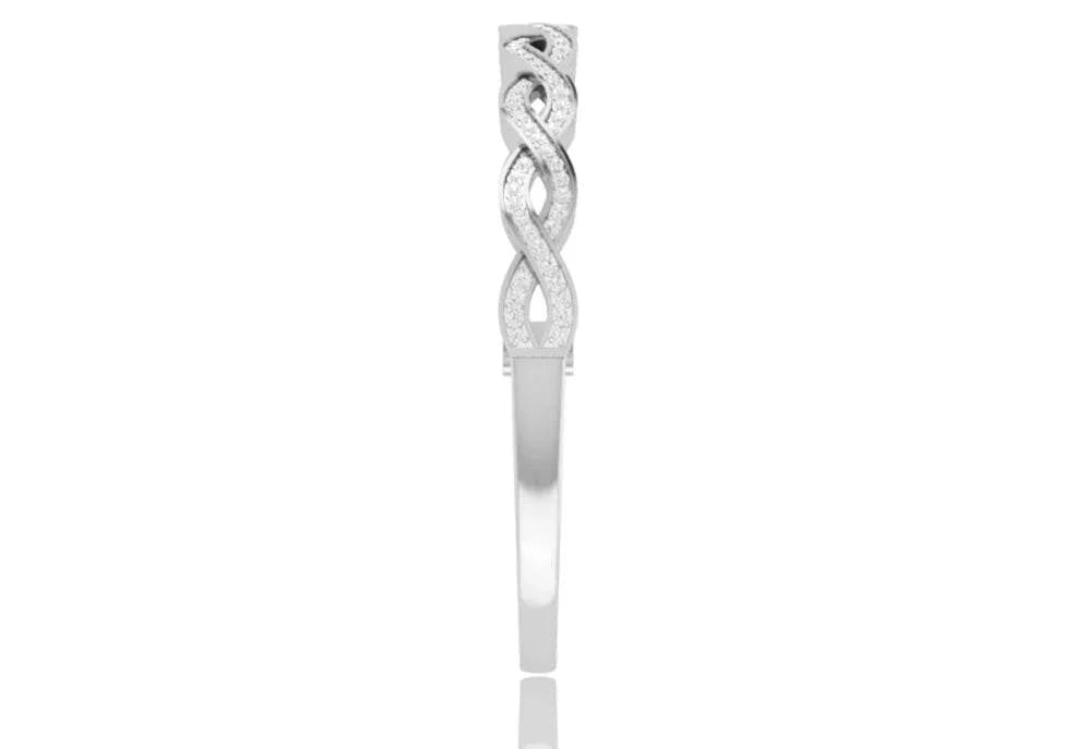Isha Gold Diamond Bangle - Jewelslane
