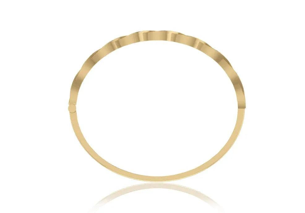 Isha Gold Diamond Bangle - Jewelslane
