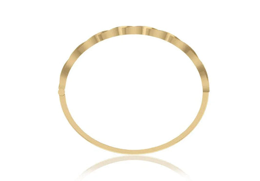 Isha Gold Diamond Bangle - Jewelslane
