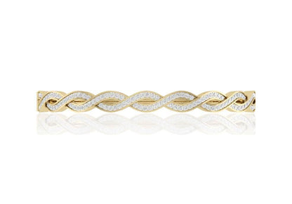 Isha Gold Diamond Bangle - Jewelslane