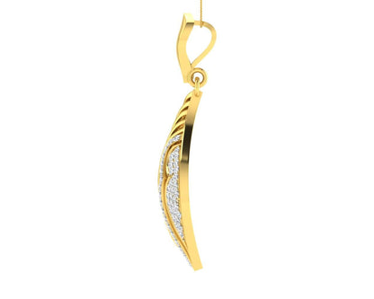 Ivanka diamond Pendant in Gold - Jewelslane