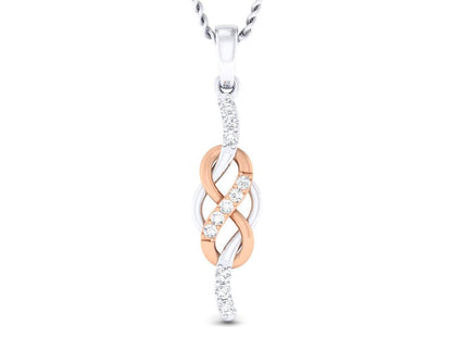 Jansi Diamond Infinity Pendant in gold - Jewelslane