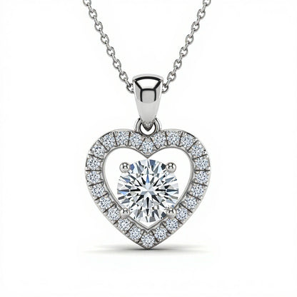 Jaylee Round Brilliant Lab Diamond Solitaire pendant - Jewelslane