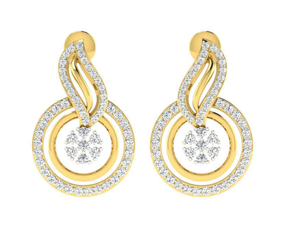 Jena Designer Diamond Earrings - Jewelslane