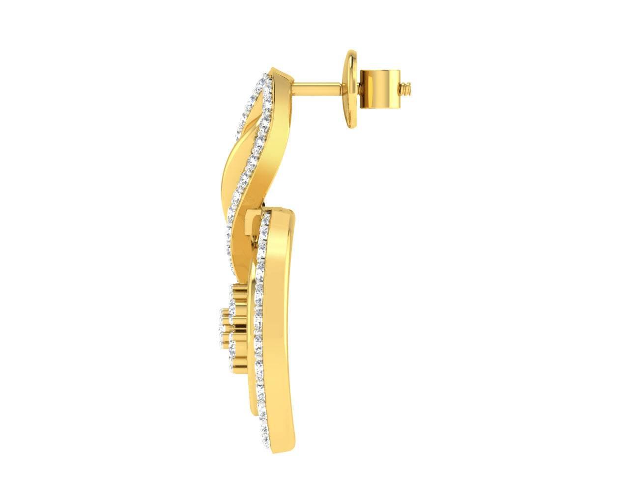 Jena Designer Diamond Earrings - Jewelslane
