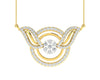 Jena Diamond Pendant with Gold Chain - Jewelslane