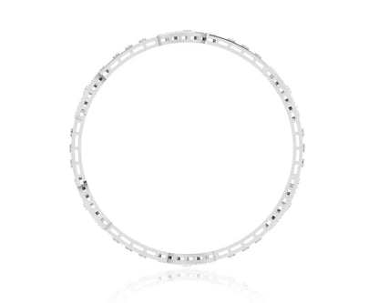 Jeny Round Brilliant Diamond Bangles in Gold - Jewelslane