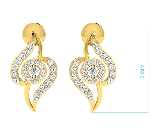 Jia Diamond Earrings & Pendant set - Jewelslane