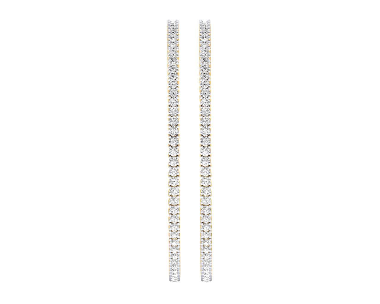 Kaira Pair of Ladies Diamond Bangle in Gold - Jewelslane