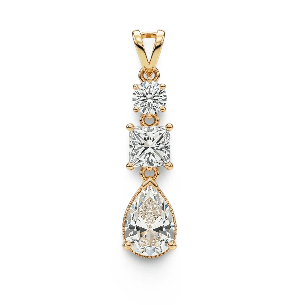 Kasey Lab Grown Diamond Pendant - Jewelslane
