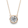 Kate Lab Grown Diamond Bezel set Pendant on chain - Jewelslane