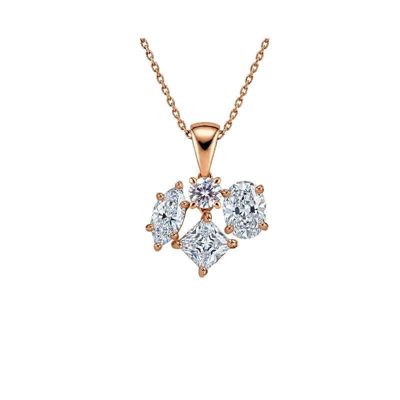 Katna Lab Grown Solitaire Diamonds Pendant - Jewelslane