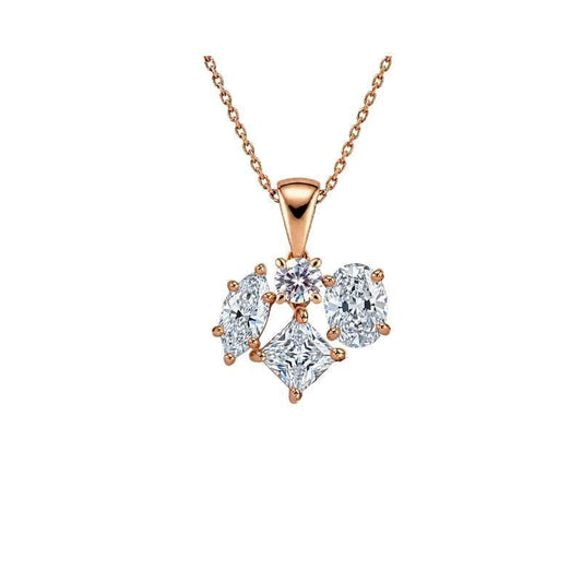 Katna Lab Grown Solitaire Diamonds Pendant - Jewelslane
