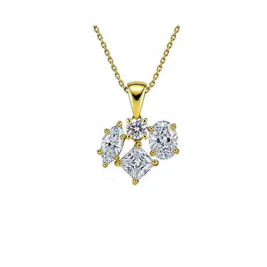 Katna Lab Grown Solitaire Diamonds Pendant - Jewelslane