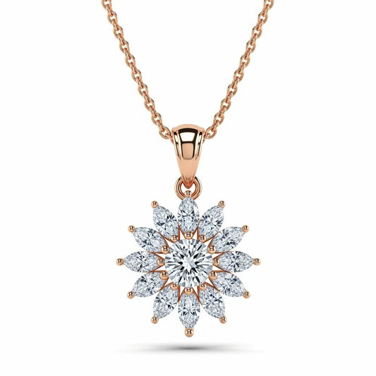Kay Round Brilliant Cut Lab Diamond Pendant in Yellow Gold, Rose Gold, and White Gold – JewelsLane