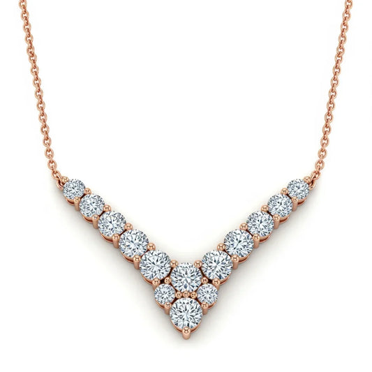 Keil Lab Diamond Solitaire Necklace in Yellow Gold, Rose Gold, and White Gold – JewelsLane