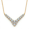Keil Lab Diamond Solitaire Necklace in Yellow Gold, Rose Gold, and White Gold – JewelsLane
