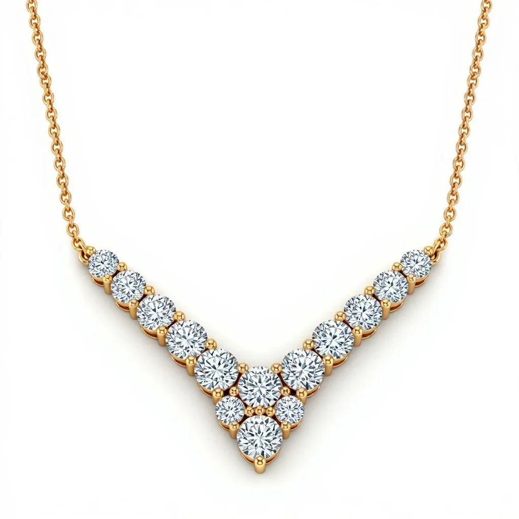 Keil Lab Diamond Solitaire Necklace in Yellow Gold, Rose Gold, and White Gold – JewelsLane