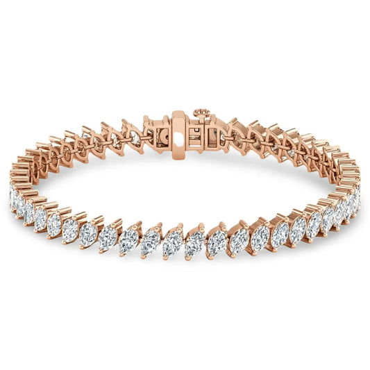 Keri Marquie Shape Lab Grown Diamond Tennis Bracelet - Jewelslane