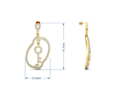 Key To My Heart Long Earrings Additional Image 7