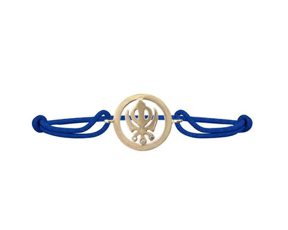 Khanda Bracelet in Gold 14k with Diamonds - Jewelslane
