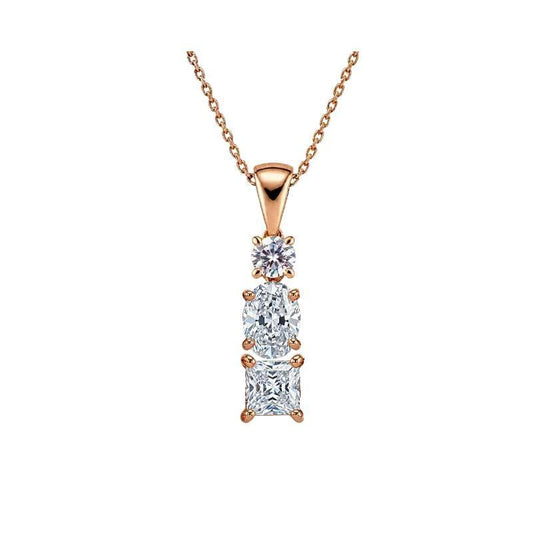 Kori Lab Grown Diamond Solitaire Pendant - Jewelslane