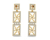 Kriti Long Diamond Earrings - Jewelslane