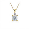 Kyla Princess Cut Lab Grown Diamond Solitaire Pendant - Jewelslane