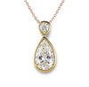 Laina Pear Shape Lab Diamond Pendant Necklace - Jewelslane
