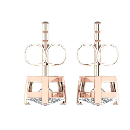 Lana Pear Shape Lab Grown Diamond Solitaire Earrings in Gold - Jewelslane