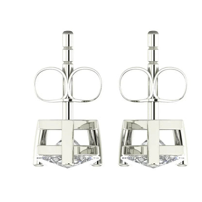 Lana Pear Shape Lab Grown Diamond Solitaire Earrings in Gold - Jewelslane