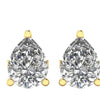 Lana Pear Shape Lab Grown Diamond Solitaire Earrings in Gold - Jewelslane