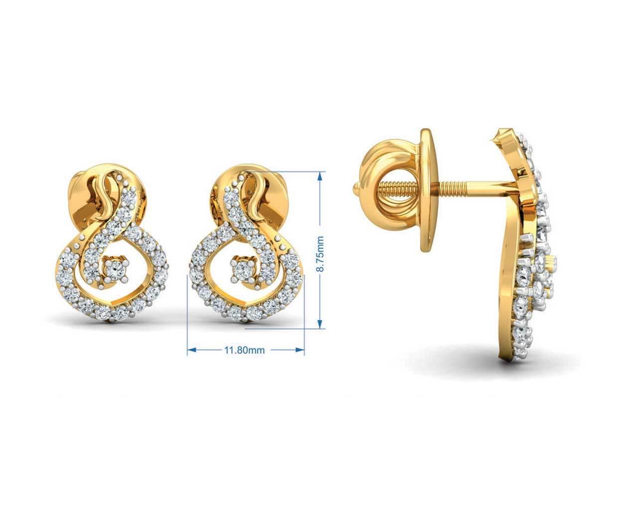 Lea Diamond Eartops - Jewelslane