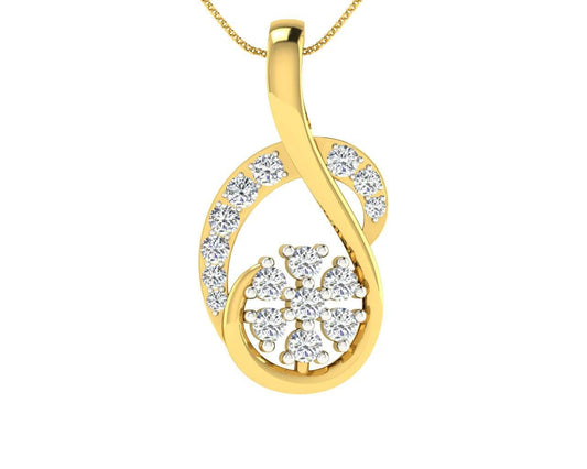 Leba diamond Pendant In gold Primary Image