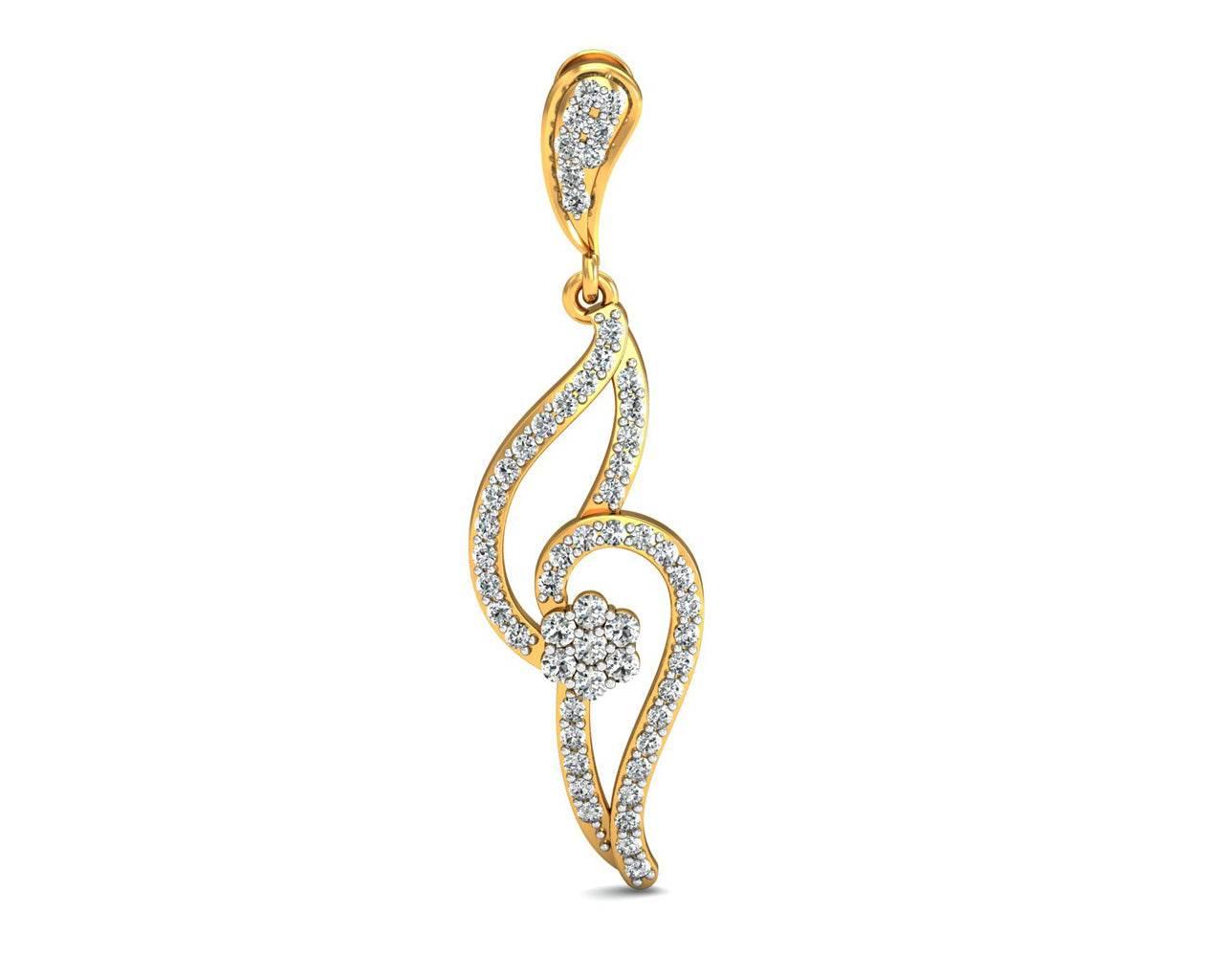 Leher Diamond Danglers - Jewelslane
