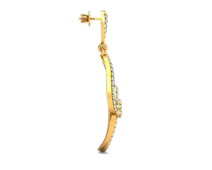 Leher Diamond Danglers - Jewelslane