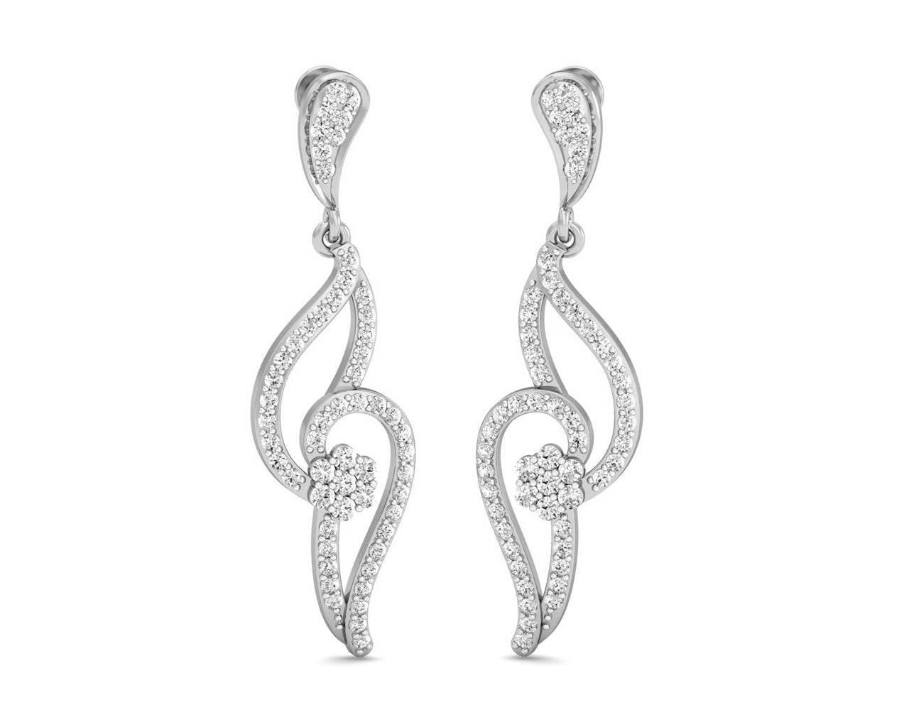 Leher Diamond Danglers - Jewelslane