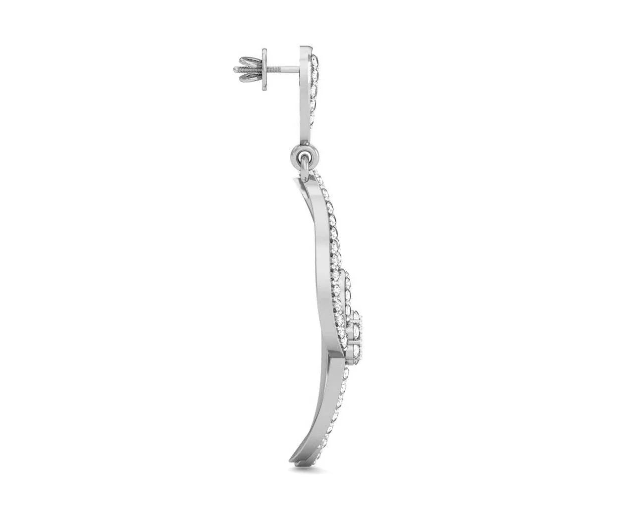 Leher Diamond Danglers - Jewelslane