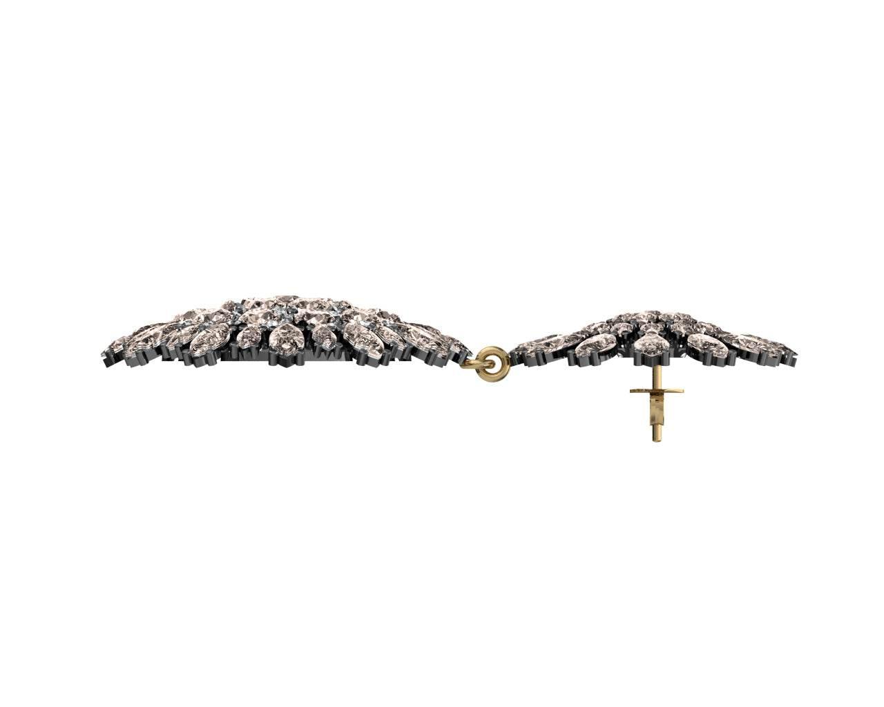 Lisa Victorian Diamond Chandelier Earrings - Jewelslane