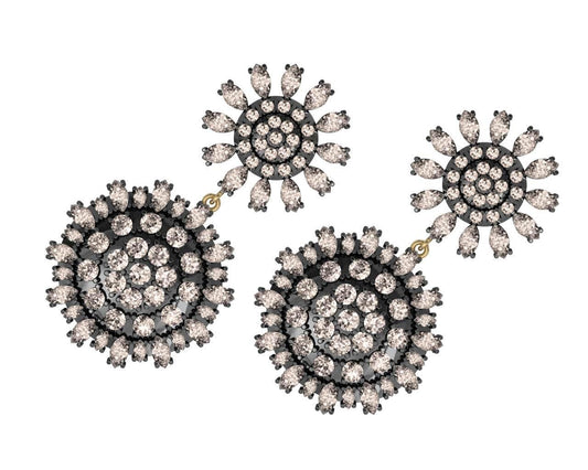 Lisa Victorian Diamond Chandelier Earrings - Jewelslane