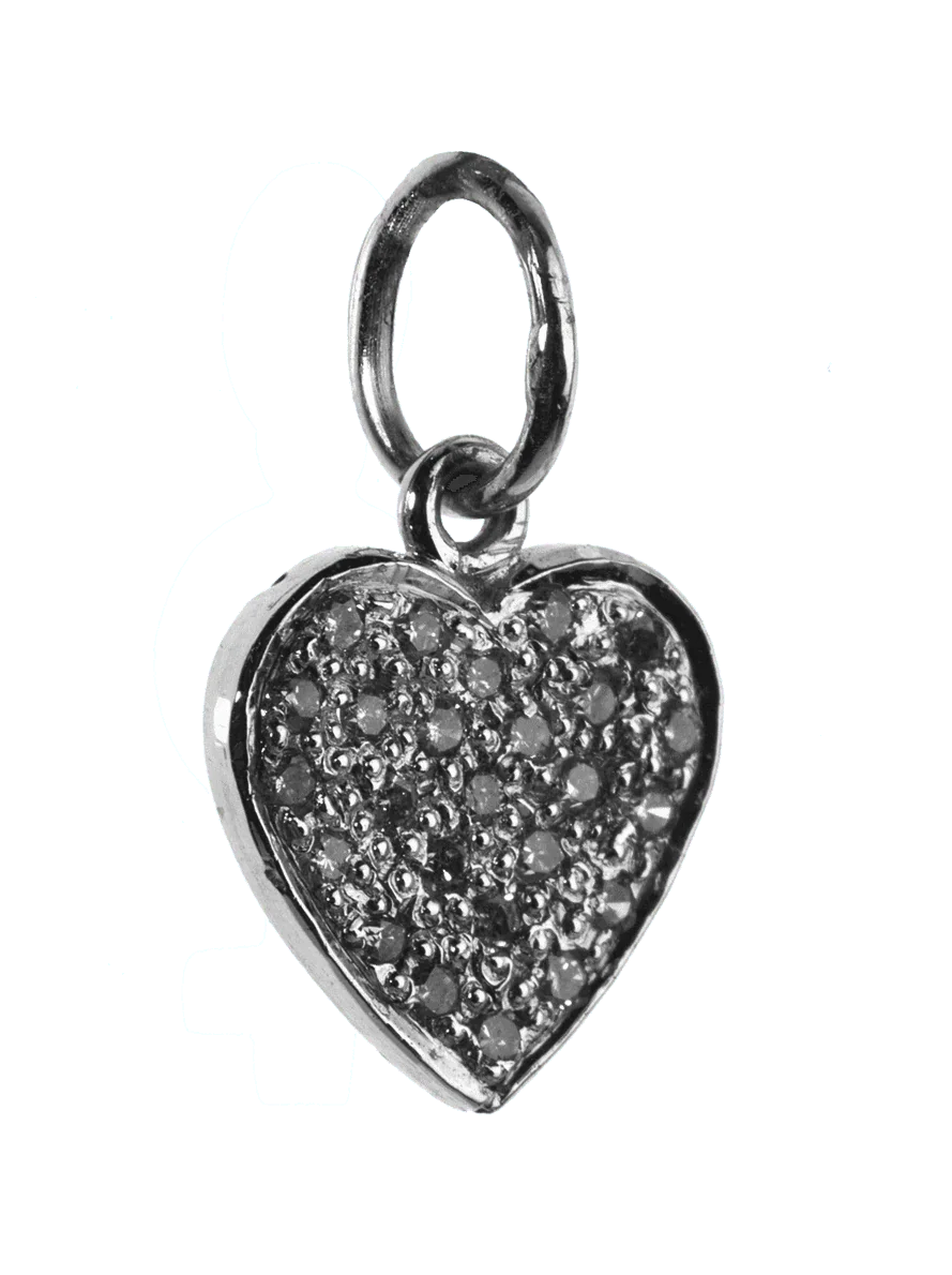 Heart Of Diamonds Charm silver - Jewelslane