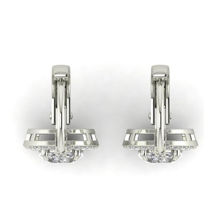 Lyla Oval Shape Lab grown Diamond solitaire earrings - Jewelslane