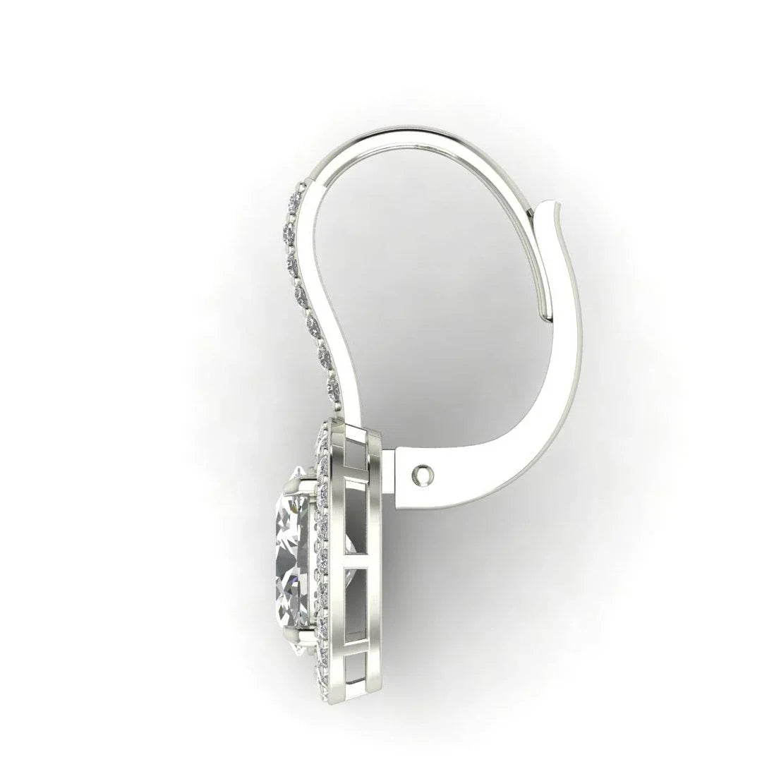 Lyla Oval Shape Lab grown Diamond solitaire earrings - Jewelslane