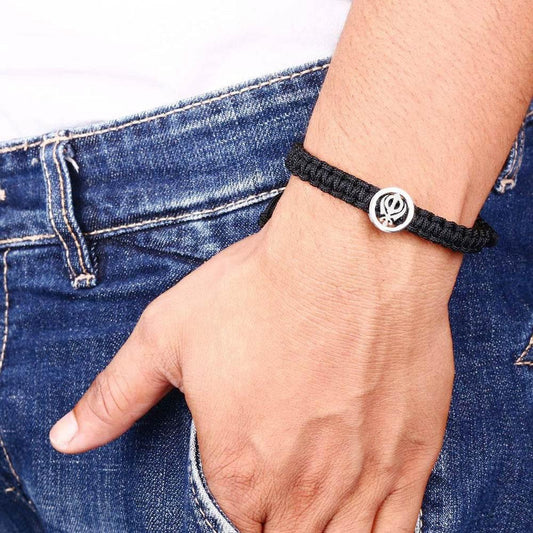 Khanda Bracelet in Silver - Jewelslane
