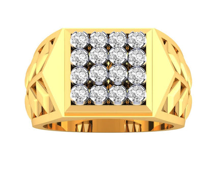Mike Gents Diamond Ring in Gold - Jewelslane